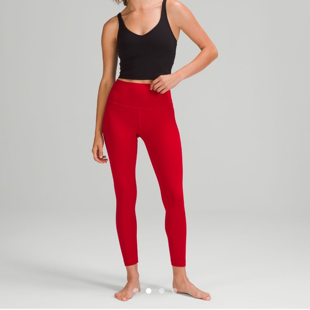 Red Lulu lemon leggings